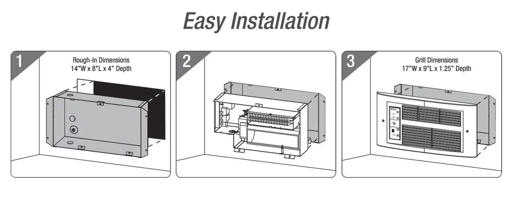 240V 1750W Smart Wall Heater S38565
