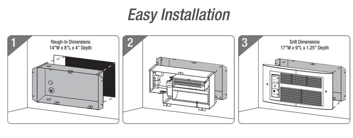 240V 1750W Smart Wall Heater S38565