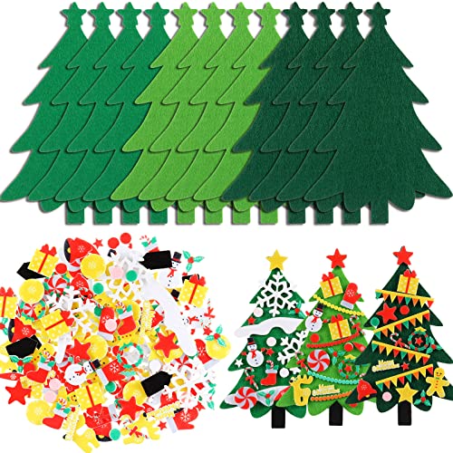 Felt Christmas Tree and Ornaments Craft Decorations (36) S289755