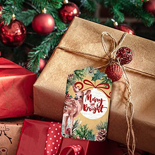 60 Count Christmas Gift Tags with String I2074