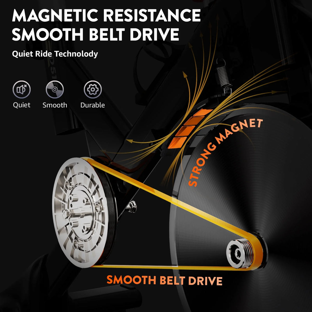 Indoor Cycling Bike Stationary Magnetic Resistance 350lb Flywheel 35lbs S7125