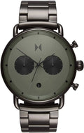 Gunmetal Tone Stainless Steel Chronograph Men's Watch O102