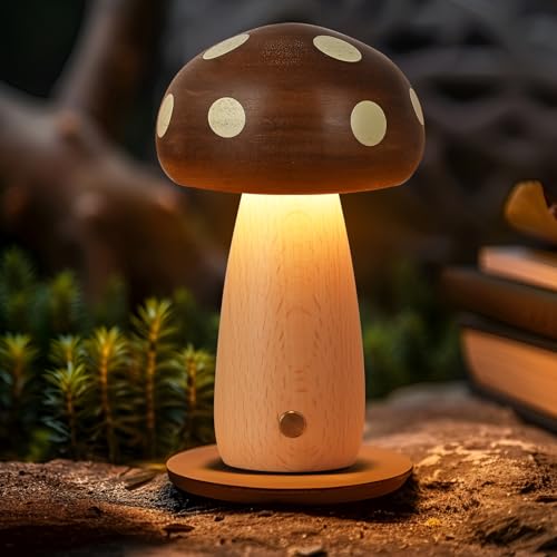 Portable Cordless Rechargeable LED Mushroom Lamp Y42629