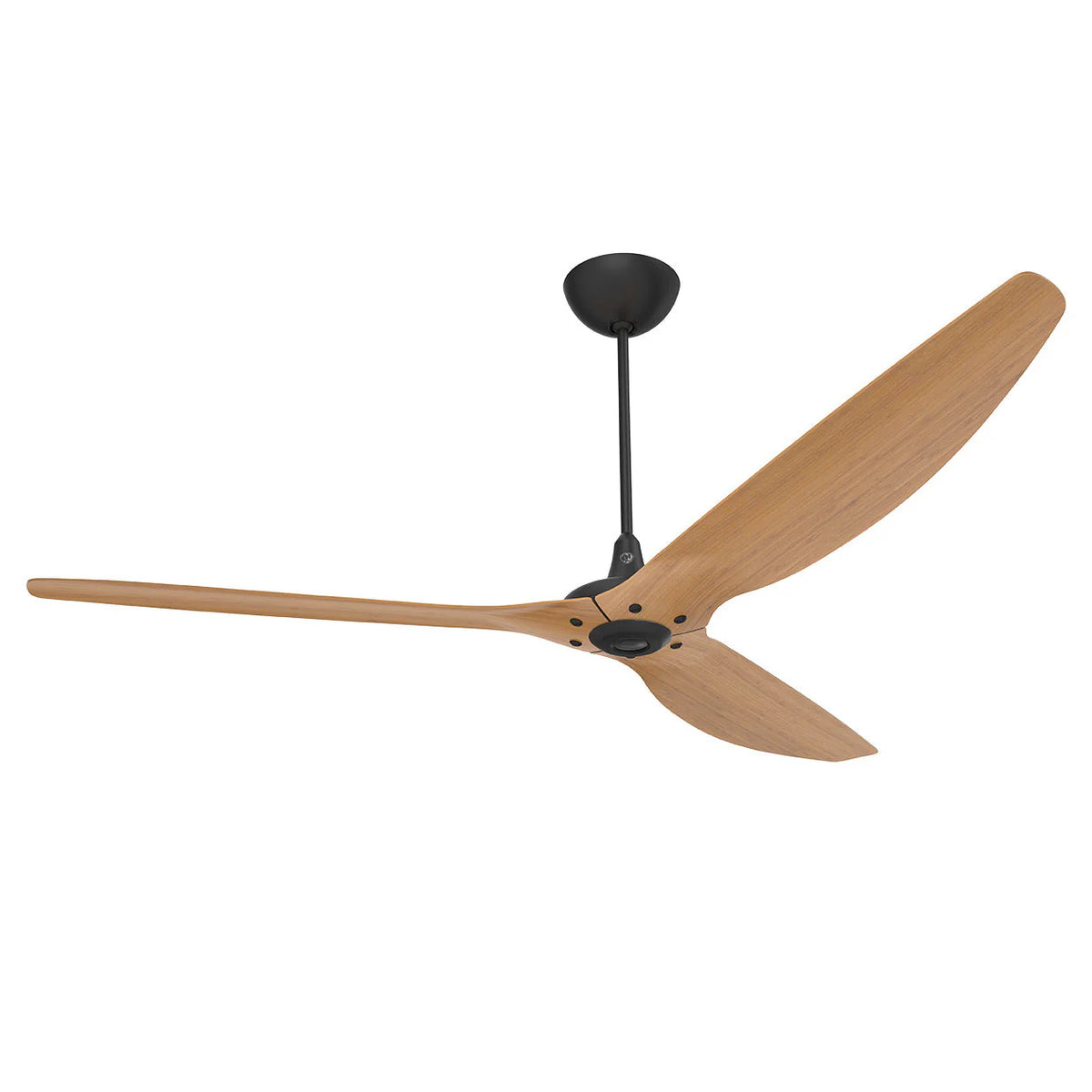84 Ceiling Fan with Bamboo Blades and Black Finish T435