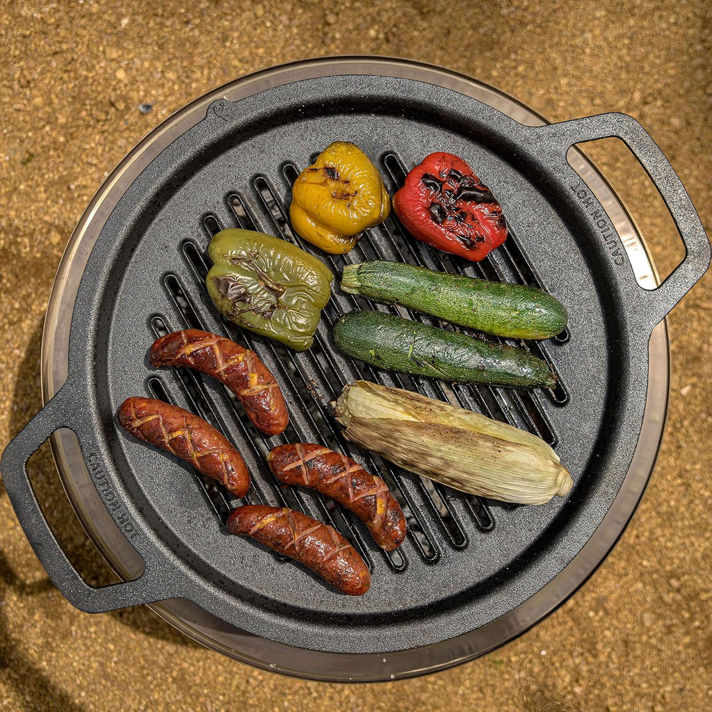 Cast Iron Cooktop with Stainless Steel Hub E759711