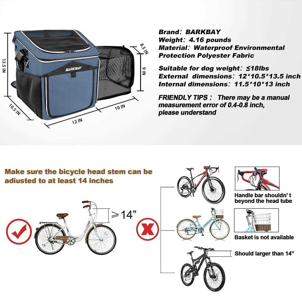 Dog Bike Basket Carrier N24533