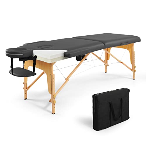 84 Inch Purple Height Adjustable Memory Foam Massage Table F6749