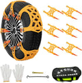 Universal Snow Chains 6pcs 8mm Adjustable Tire Chains A964922