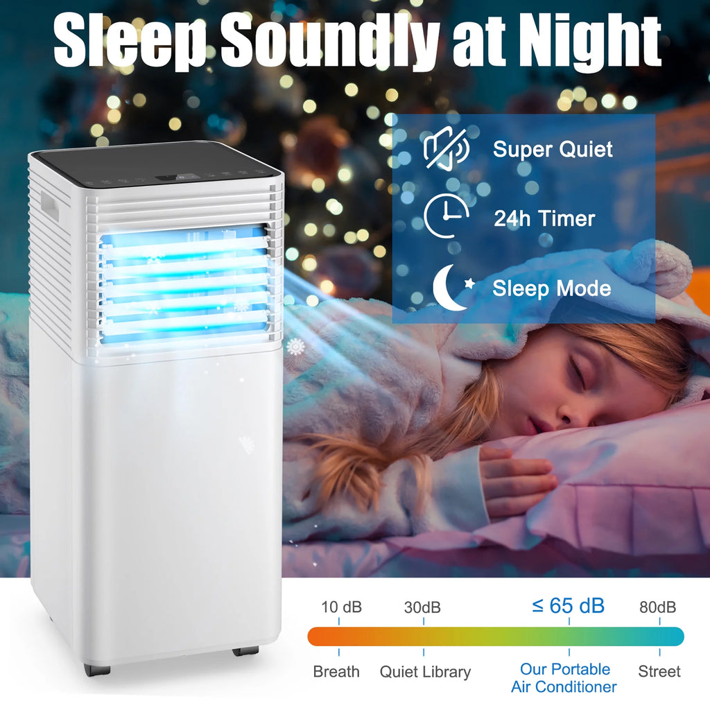 5000 BTU Portable Air Conditioner 3-in-1 Black F108512
