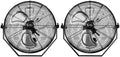 18'' 3 Speed Metal Ventilation Fan 2-Pack F637