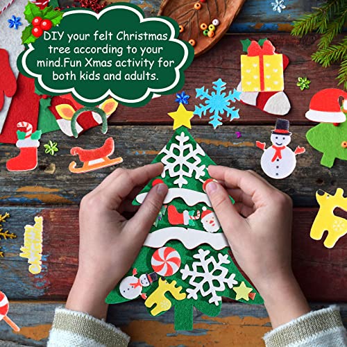 Felt Christmas Tree and Ornaments Craft Decorations (36) S289755