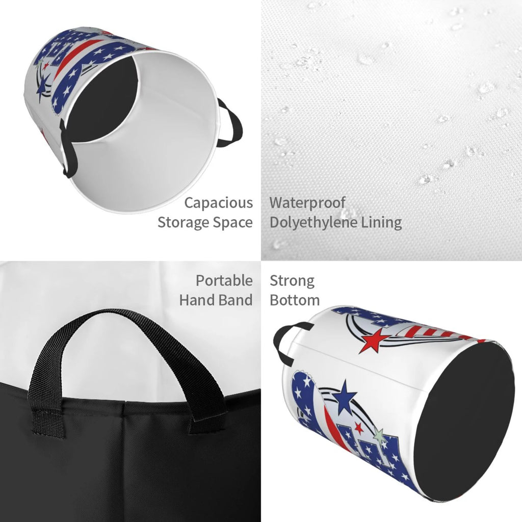 Round Waterproof Collapsible Laundry Basket P207316
