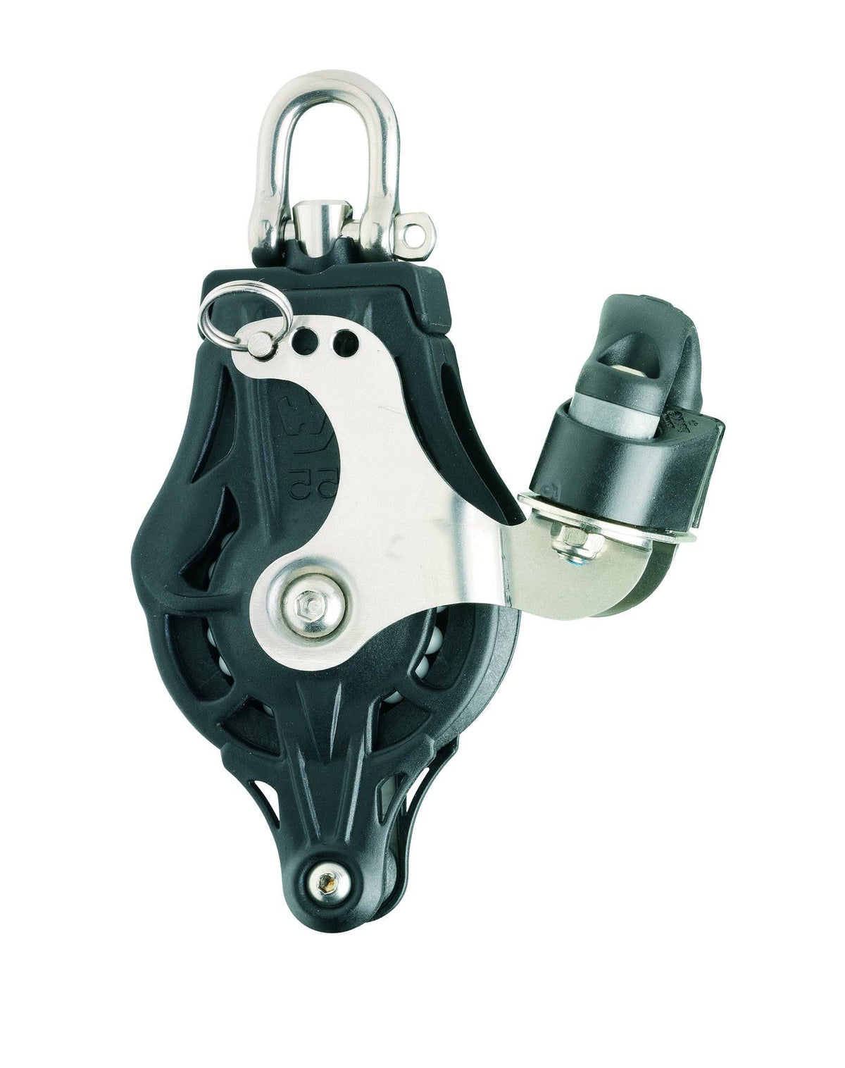 2 11/64x22 (55mm) Ball Bearing Block with Swivel Head, Becket & Cam Cleat I616503