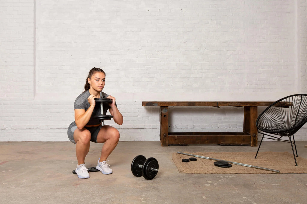 110lb Adjustable Weight Set with Barbell and Dumbbells B1745