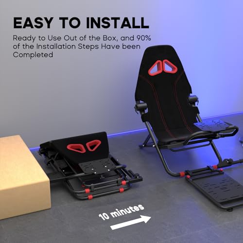 Foldable Racing Simulator Cockpit with Seat U8419