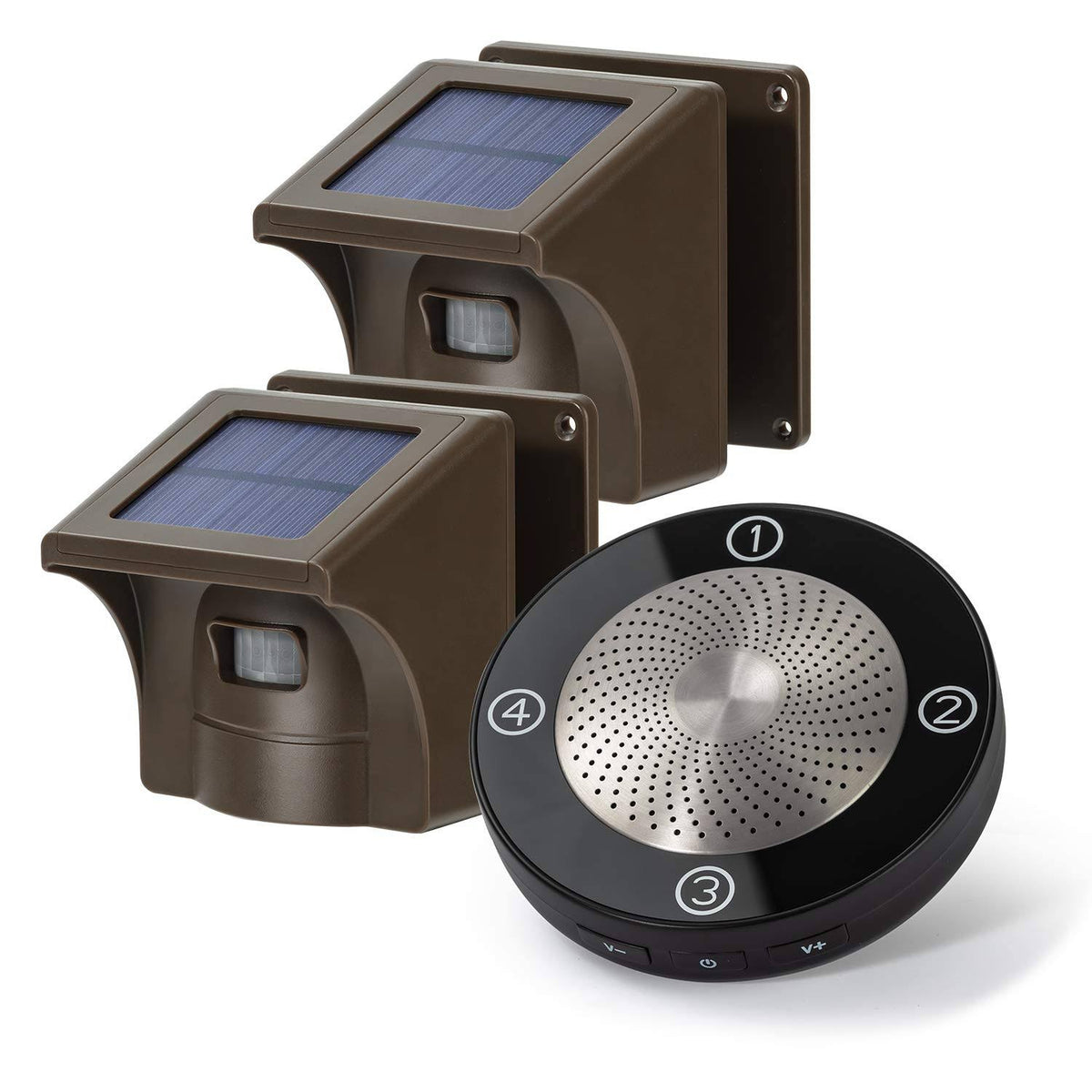 Solar Wireless Driveway Alarm Outdoor Weather Resistant Motion Sensor & Detector H1562