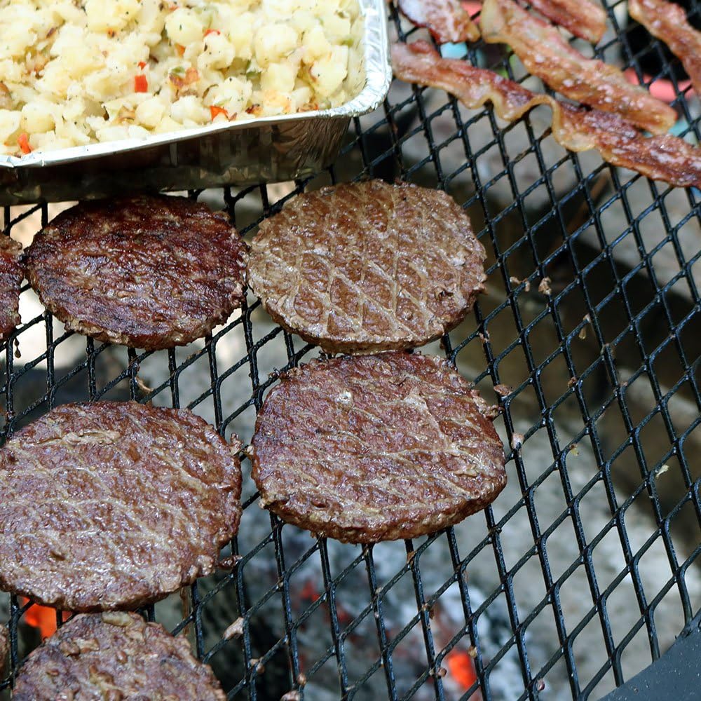 Round Heavy-Duty Steel Campfire Cooking Grate Q447523