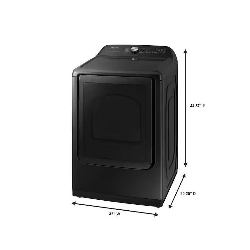 7.4 cu. ft. Vented Gas Dryer with Steam Sanitize in Brushed Black U7995