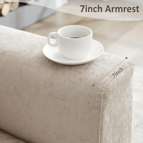 Oversized Green Chenille Armchair with Metal Legs M418429