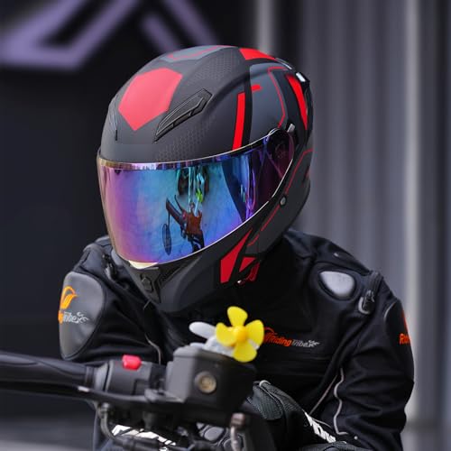 Modular Motorcycle Helmet Dual Visor Flip Up Full Face C993035