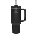 40 oz Black Stainless Steel Insulated Tumbler with Lid and Straw H6074