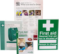 HSE Compliance Pack with Law Poster, Accident Book, First Aid Manual and Sign H34303