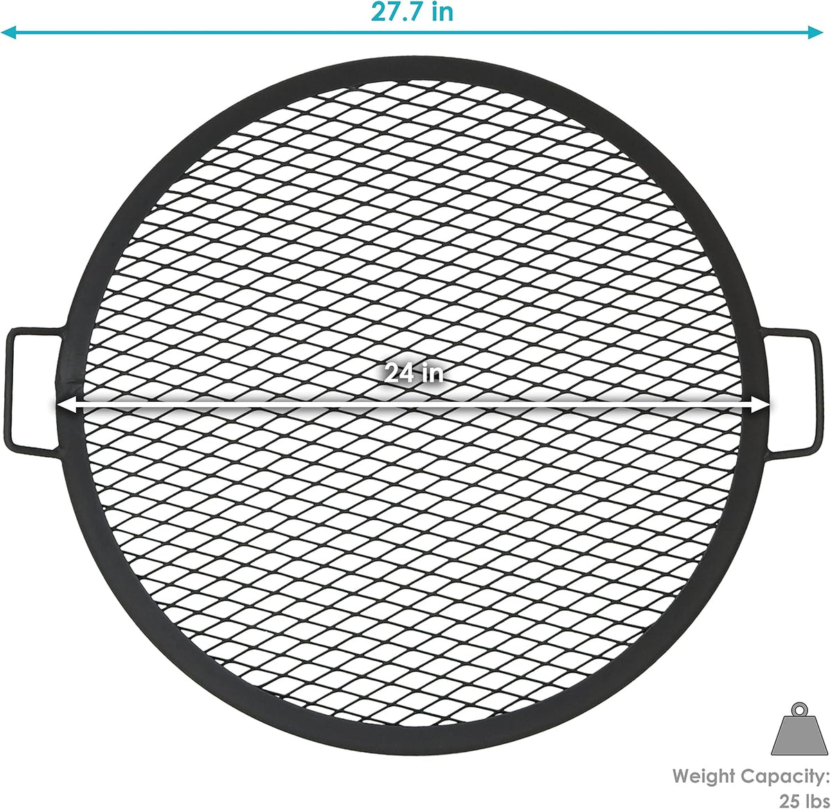 Round Heavy-Duty Steel Campfire Cooking Grate Q447523