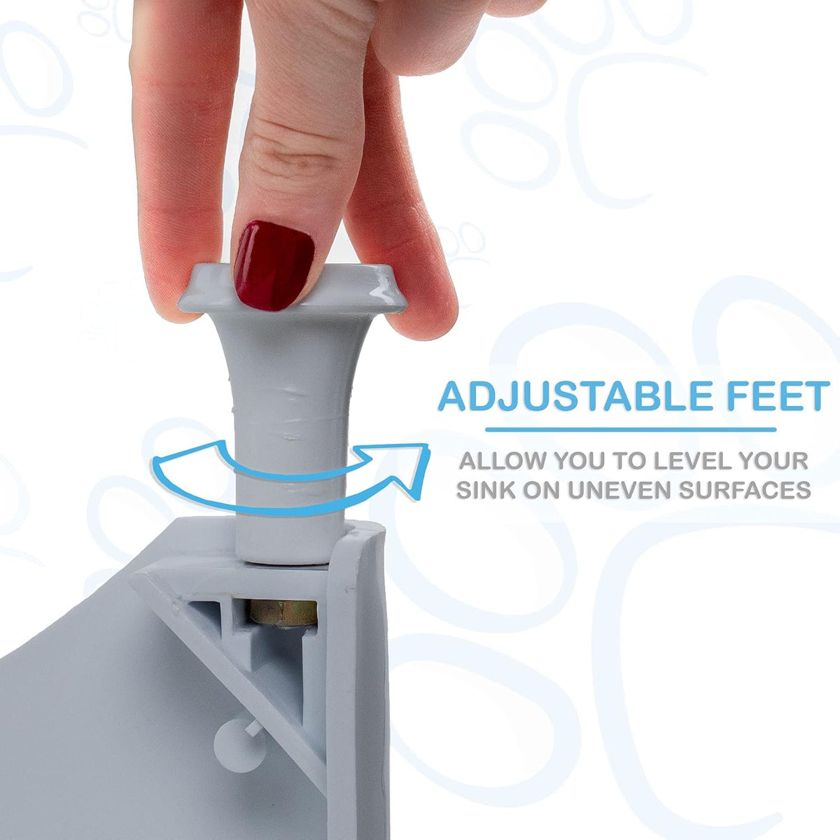 Portable Dog Bathing Station with Removable Shelf and Massage Brush G1125