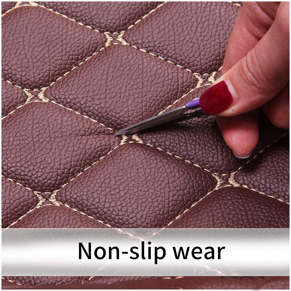 Leather Car Floor Mats Front & Rear Set E19099