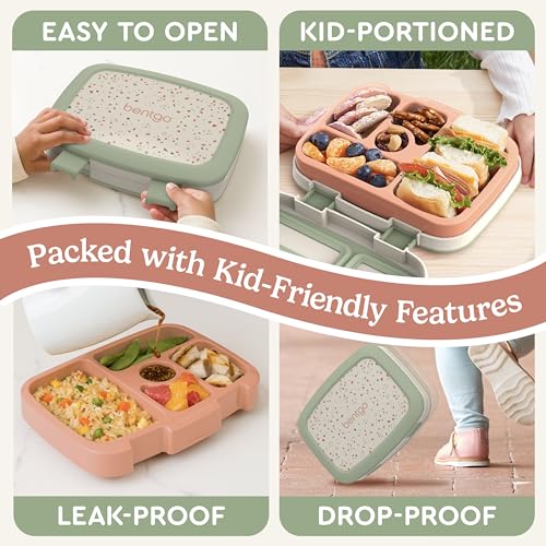 5-Compartment Leak-Proof Bento-Style Kids Lunch Box U573249