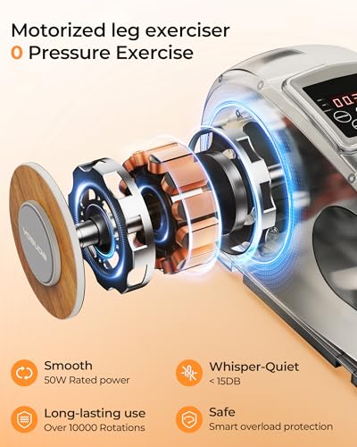 Under Desk Elliptical Electric Leg Exerciser with Remote Control R854