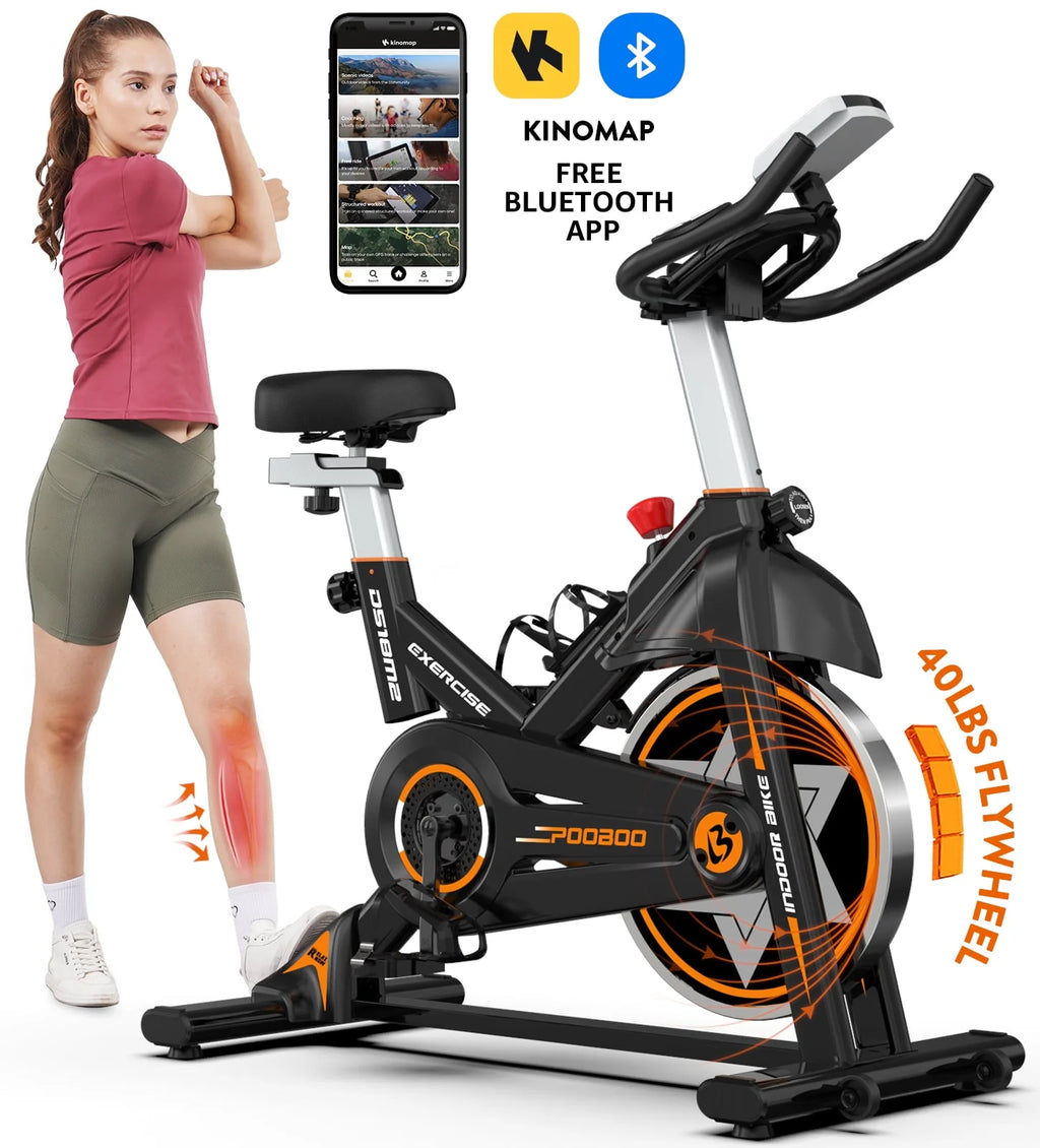Indoor Cycling Bike Stationary Magnetic Resistance 350lb Flywheel 35lbs S7125