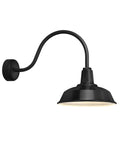 Gloss Black Outdoor Wall Sconce D877122