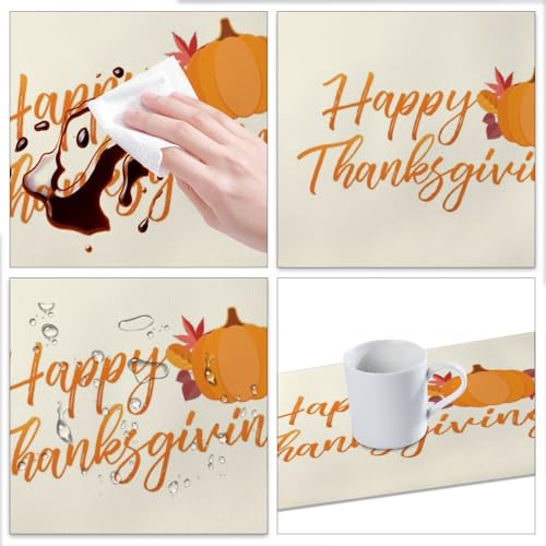 Orange Faux Leather 12 X 18 Inchs 6-Pack Placemats Q605