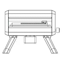 Portable Stainless Steel Gas Pizza Oven with 14" Pizza Stone L94568