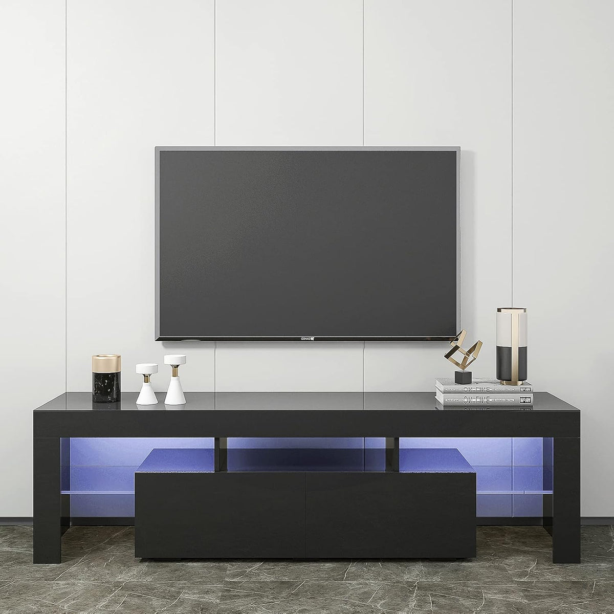 Warm White Wood TV Stand F971611