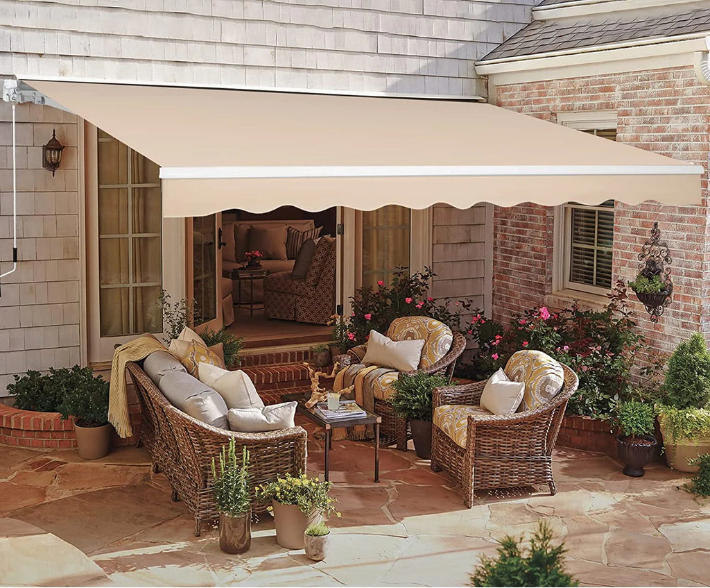 13' x 8' Retractable Patio Awning P9702