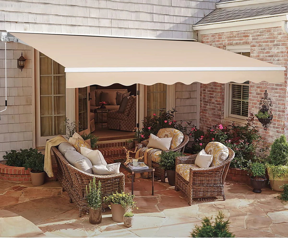 13' x 8' Retractable Patio Awning P9702