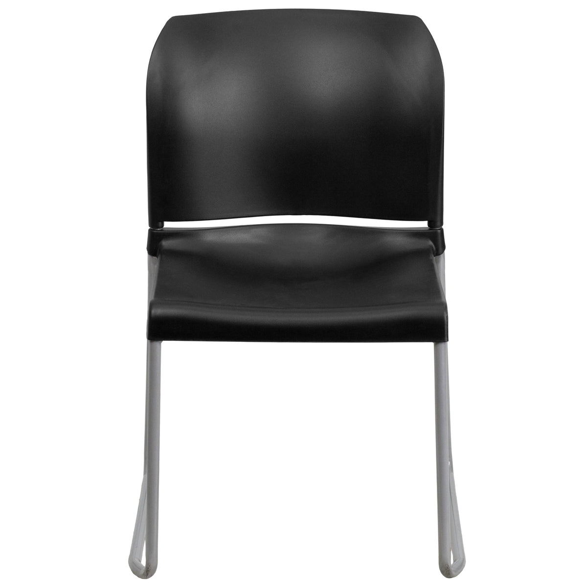 Black 5 Pk. Stack Chair with Sled Base X68095