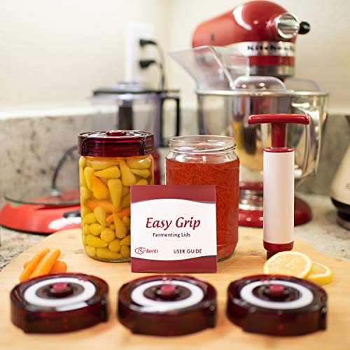 Food Grade Fermentation Kit for Wide Mouth Mason Jars, 4 Pack S8334