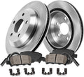 356mm 5 Lug Rotors Ceramic Brake Pads Hardware Sensors O387464