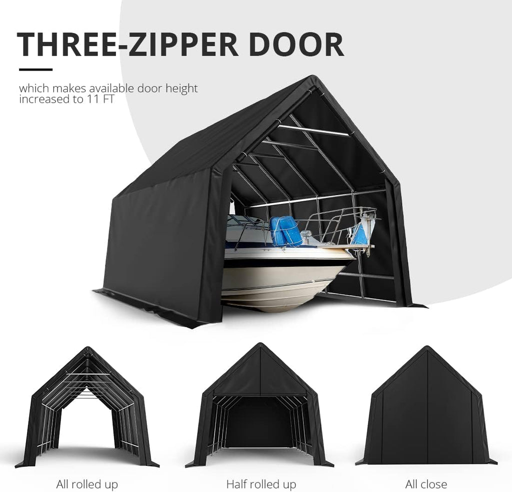 10' x 15' Heavy Duty Anti-Snow Carport Canopy S741