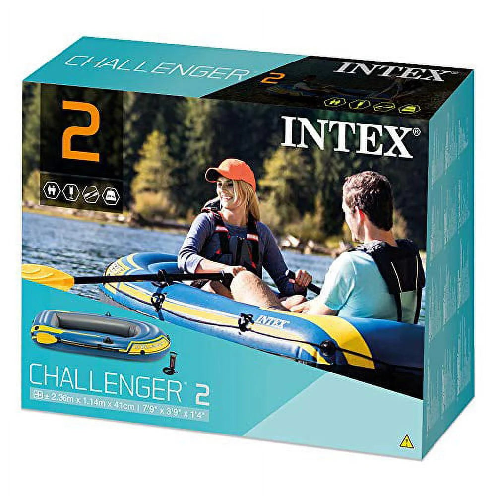 2-Person Inflatable Boat Set with Oars and Air Pump A20513