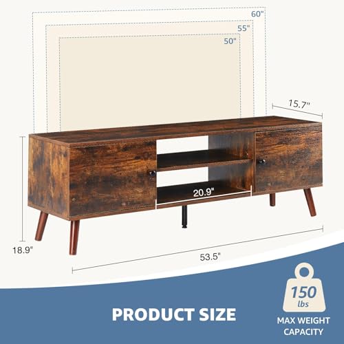 55 60 inch TV Stand with Storage Cabinet K596