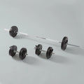 110lb Adjustable Weight Set with Barbell and Dumbbells B1745