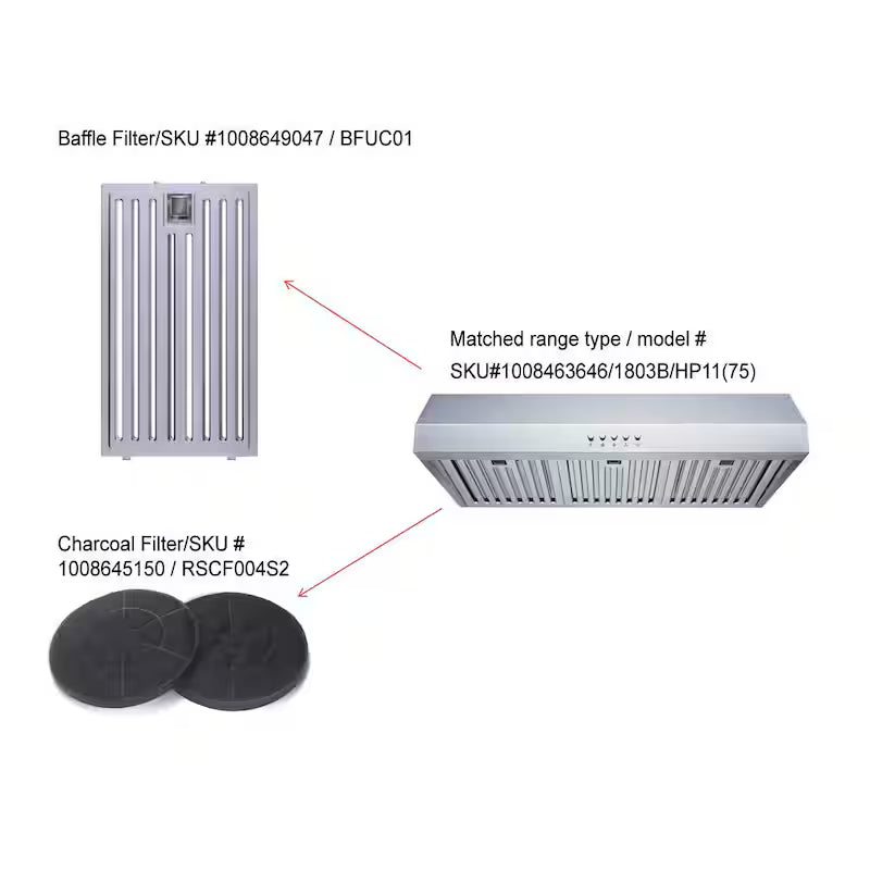 30 in. 500CFM Convertible Under Cabinet Range Hood in Stainless Steel Q5852