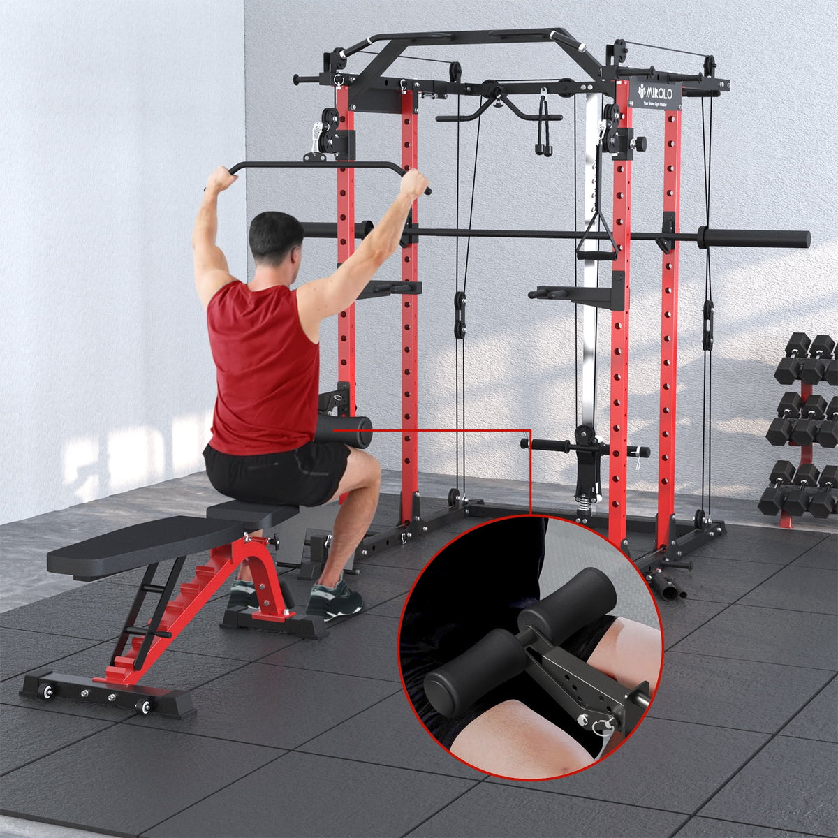 Home Gym Equipment Leg Holder Attachment P779