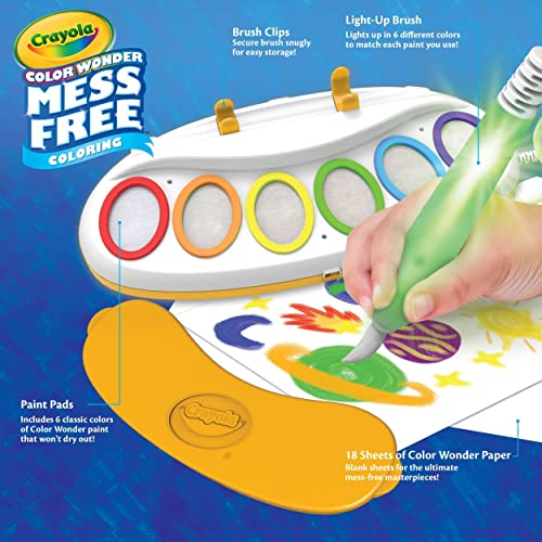 Color Wonder Magic Light Brush Mess Free Painting Station P74512
