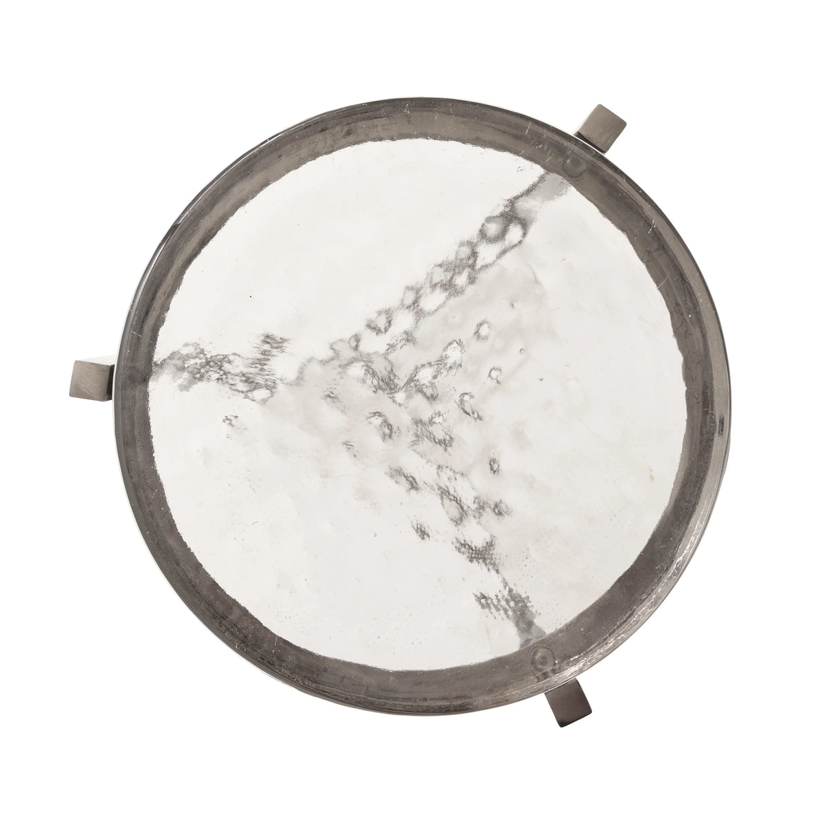 Gray Round Glass Drink Table U755