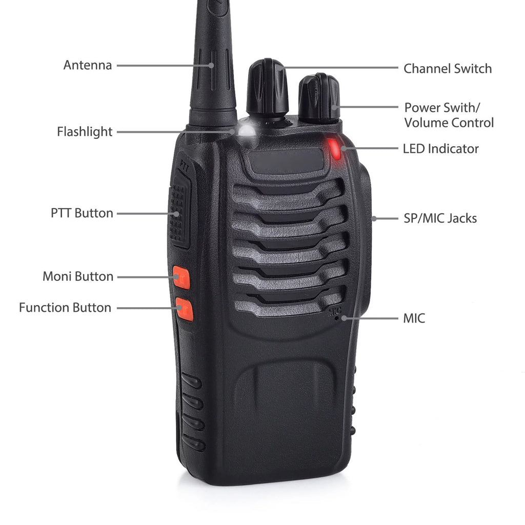 16CH UHF Two Way Radio Walkie Talkie V452